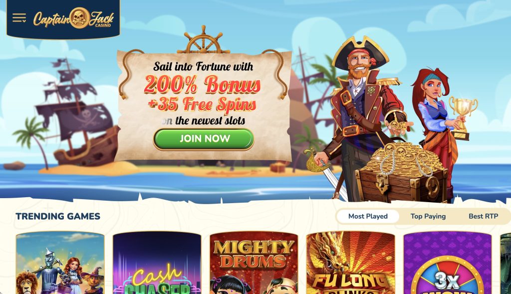 Captain Jack Maine Online Casino